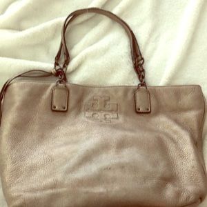 Tory Burch silver purse